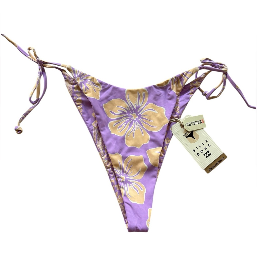 NEW BILLABONG catch the sun rev tie skmp hik bikini in multi - Picture 3 of 14